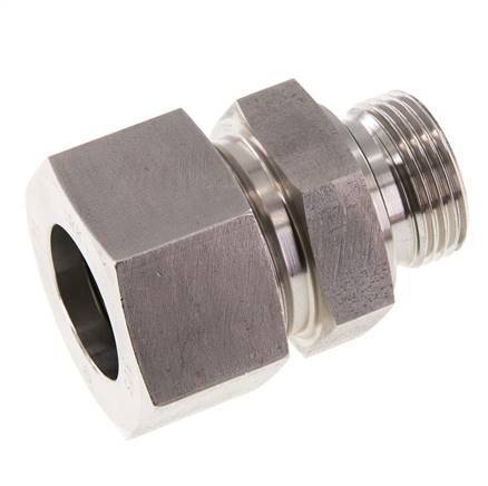 G 1'' Buitendraad x 30S RVS Rechte Snijring Koppeling met FKM Afdichting 400 Bar DIN 2353