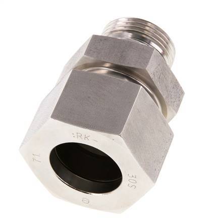 G 1'' Buitendraad x 30S RVS Rechte Snijring Koppeling met FKM Afdichting 400 Bar DIN 2353