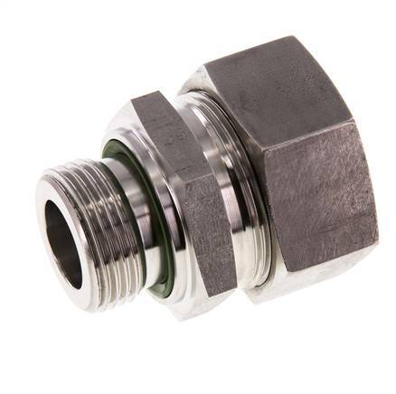 G 1'' Buitendraad x 35L RVS Rechte Snijring Koppeling met FKM Afdichting 160 Bar DIN 2353