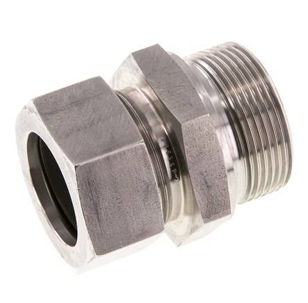 G 1 1/2'' Buitendraad x 35L RVS Rechte Snijring Koppeling met FKM Afdichting 160 Bar DIN 2353