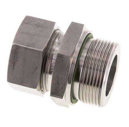 G 1 1/2'' Buitendraad x 35L RVS Rechte Snijring Koppeling met FKM Afdichting 160 Bar DIN 2353