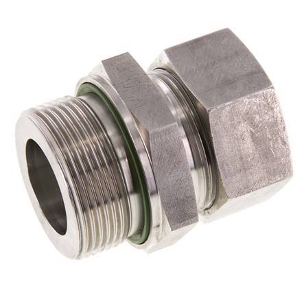 G 1 1/2'' Buitendraad x 35L RVS Rechte Snijring Koppeling met FKM Afdichting 160 Bar DIN 2353