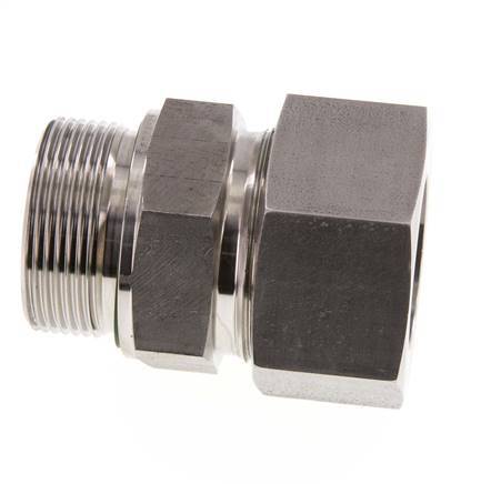 G 1 1/2'' Buitendraad x 38S RVS Rechte Snijring Koppeling met FKM Afdichting 315 Bar DIN 2353