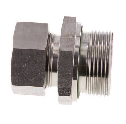 G 1 1/4'' Buitendraad x 28L RVS Rechte Snijring Koppeling met FKM Afdichting 160 Bar DIN 2353