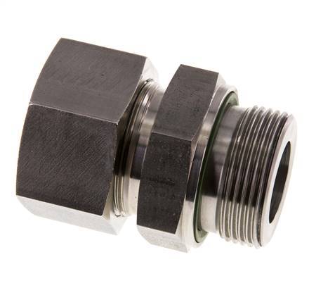 G 1 1/4'' Buitendraad x 30S RVS Rechte Snijring Koppeling met FKM Afdichting 400 Bar DIN 2353