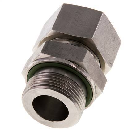 G 1 1/4'' Buitendraad x 30S RVS Rechte Snijring Koppeling met FKM Afdichting 400 Bar DIN 2353