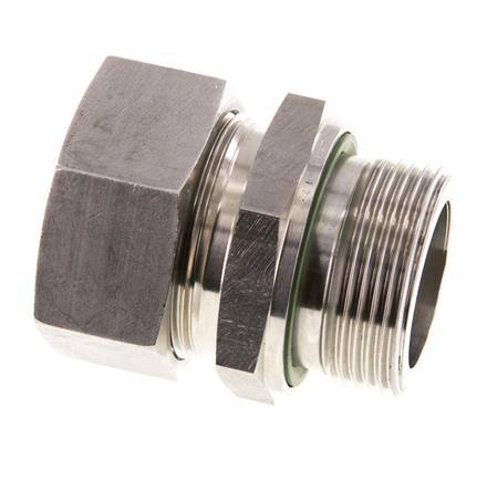G 1 1/4'' Buitendraad x 35L RVS Rechte Snijring Koppeling met FKM Afdichting 160 Bar DIN 2353