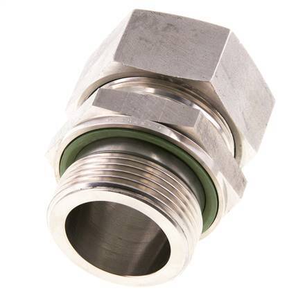 G 1 1/4'' Buitendraad x 35L RVS Rechte Snijring Koppeling met FKM Afdichting 160 Bar DIN 2353