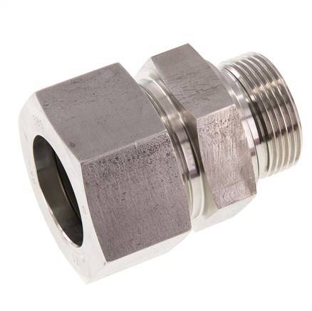 G 1 1/4'' Buitendraad x 38S RVS Rechte Snijring Koppeling met FKM Afdichting 315 Bar DIN 2353