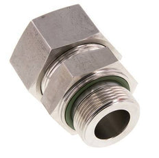 G 1 1/4'' Buitendraad x 38S RVS Rechte Snijring Koppeling met FKM Afdichting 315 Bar DIN 2353