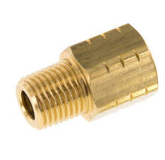 R 1/4'' x 1/4'' NPT M/F Messing Verloopring 16 Bar - Hydrauliek