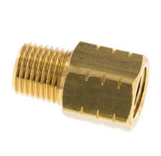 R 1/4'' x 1/4'' NPT M/F Messing Verloopring 16 Bar - Hydrauliek