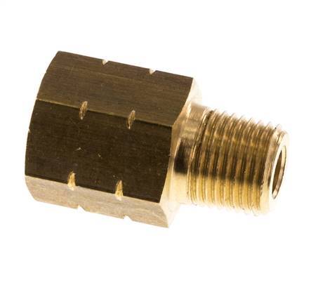 1/8'' NPT x G 1/8'' M/F Messing Verloopring 16 Bar - Hydrauliek [2 Stuks]