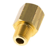 R 1/8'' x 1/8'' NPT M/F Messing Verloopring 16 Bar - Hydrauliek
