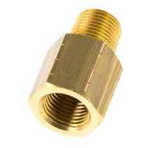 R 1/8'' x 1/8'' NPT M/F Messing Verloopring 16 Bar - Hydrauliek