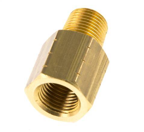 R 1/8'' x 1/8'' NPT M/F Brass Reducing Ring 16 Bar - Hydraulic