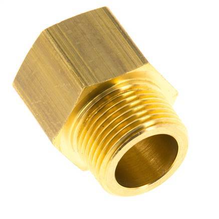 R 3/4'' x 3/4'' NPT M/F Messing Verloopring 16 Bar - Hydrauliek