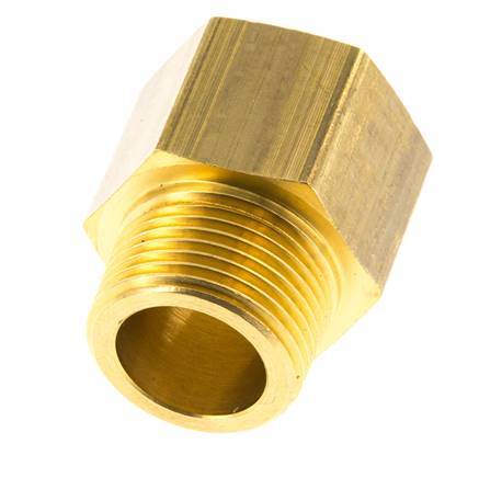 R 3/4'' x 3/4'' NPT M/F Messing Verloopring 16 Bar - Hydrauliek