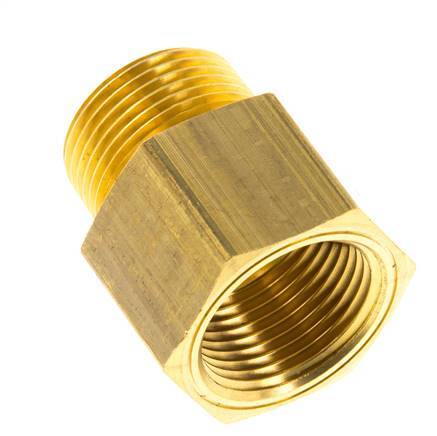 R 3/4'' x 3/4'' NPT M/F Messing Verloopring 16 Bar - Hydrauliek