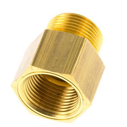R 3/4'' x 3/4'' NPT M/F Messing Verloopring 16 Bar - Hydrauliek