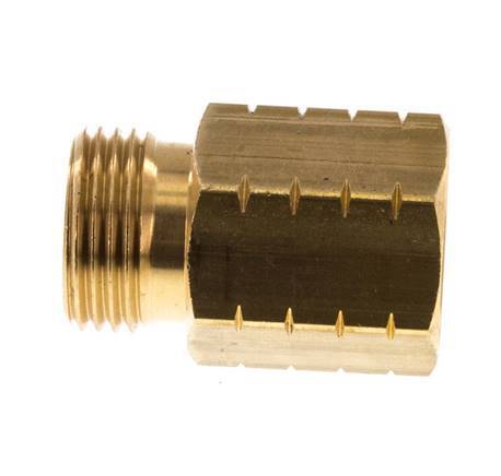 G 3/8'' x 3/8'' NPT M/F Messing Verloopring 16 Bar - Hydrauliek