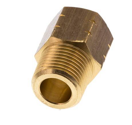 3/8'' NPT x G 3/8'' M/F Messing Verloopring 16 Bar - Hydrauliek