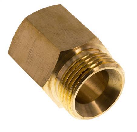 G 1'' x 1'' NPT M/F Messing Verloopring 16 Bar - Hydrauliek