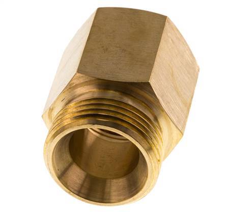 G 1'' x 1'' NPT M/F Messing Verloopring 16 Bar - Hydrauliek