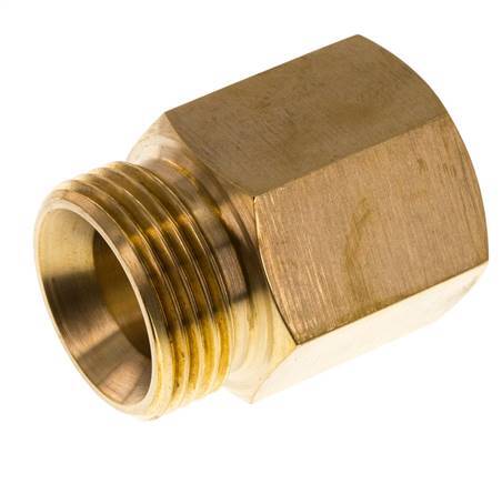 G 1'' x 1'' NPT M/F Messing Verloopring 16 Bar - Hydrauliek