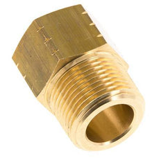 R 1'' x 1'' NPT M/F Messing Verloopring 16 Bar - Hydrauliek