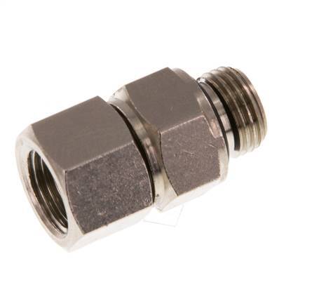 G 1/8'' M/F Nickel plated Brass Swivel Joint 15 Bar [2 Pieces]