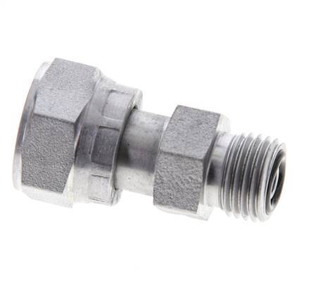 UN 11/16''-16 x UNF 9/16''-18 F/M Verzinkt Stalen Neusstuk ORFS 630 Bar - Hydrauliek