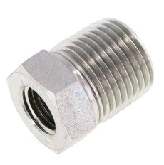 1/2'' NPT x 1/4'' NPT M/F Verzinkt Stalen Verloopring 210 Bar - Hydrauliek