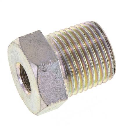 1/2'' NPT x 1/8'' NPT M/F Zinc plated Steel Reducing Ring 210 Bar - Hydraulic