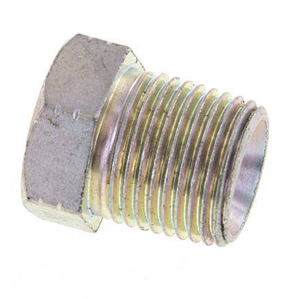 1/2'' NPT x 1/8'' NPT M/F Zinc plated Steel Reducing Ring 210 Bar - Hydraulic