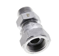 UN 13/16''-16 x UN 11/16''-16 M/F Zinc plated Steel Reducing Adapter ORFS 630 Bar - Hydraulic