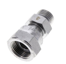 UN 13/16''-16 x UN 11/16''-16 M/F Zinc plated Steel Reducing Adapter ORFS 630 Bar - Hydraulic