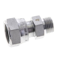 UN 13/16''-16 x UN 11/16''-16 M/F Zinc plated Steel Reducing Adapter ORFS 630 Bar - Hydraulic