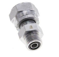 UN 13/16''-16 x UN 11/16''-16 M/F Zinc plated Steel Reducing Adapter ORFS 630 Bar - Hydraulic