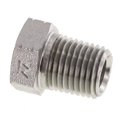 1/4'' NPT x 1/8'' NPT M/F Verzinkt Stalen Verloopring 275 Bar - Hydrauliek [2 Stuks]