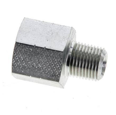1/8'' NPT x 1/8'' NPT M/F Zinc plated Steel Extension 345 Bar - Hydraulic