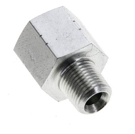 1/8'' NPT x 1/8'' NPT M/F Zinc plated Steel Extension 345 Bar - Hydraulic