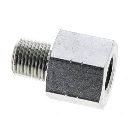 1/8'' NPT x 1/8'' NPT M/F Zinc plated Steel Extension 345 Bar - Hydraulic