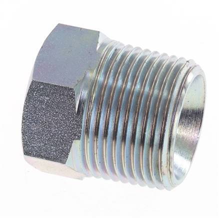 3/4'' NPT x 3/8'' NPT M/F Verzinkt Stalen Verloopring 170 Bar - Hydrauliek