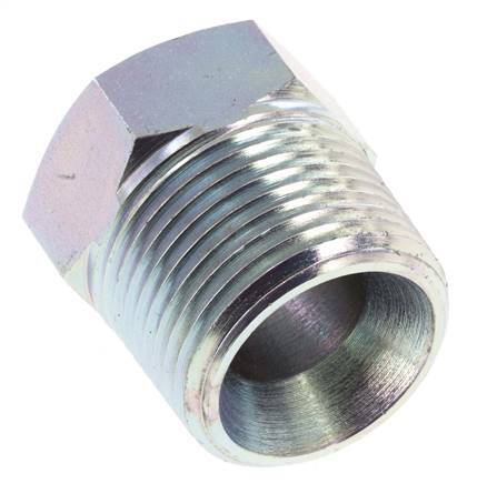 3/4'' NPT x 3/8'' NPT M/F Verzinkt Stalen Verloopring 170 Bar - Hydrauliek