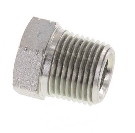 3/8'' NPT x 1/4'' NPT M/F Verzinkt Stalen Verloopring 210 Bar - Hydrauliek [2 Stuks]