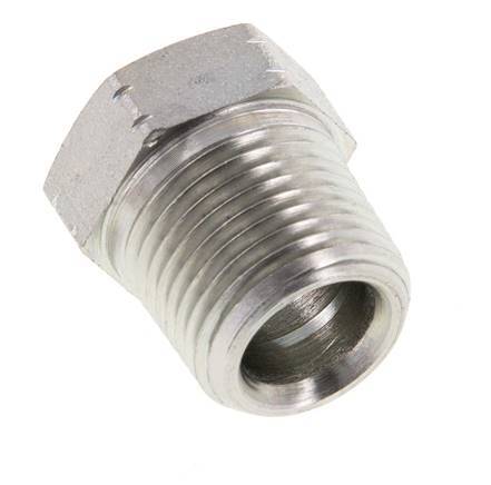 3/8'' NPT x 1/4'' NPT M/F Verzinkt Stalen Verloopring 210 Bar - Hydrauliek [2 Stuks]