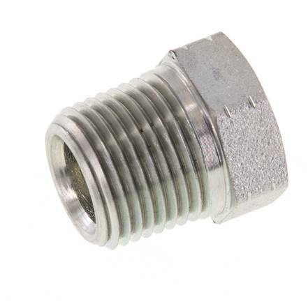 3/8'' NPT x 1/4'' NPT M/F Verzinkt Stalen Verloopring 210 Bar - Hydrauliek [2 Stuks]
