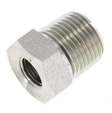 3/8'' NPT x 1/8'' NPT M/F Verzinkt Stalen Verloopring 210 Bar - Hydrauliek