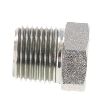 3/8'' NPT x 1/8'' NPT M/F Verzinkt Stalen Verloopring 210 Bar - Hydrauliek